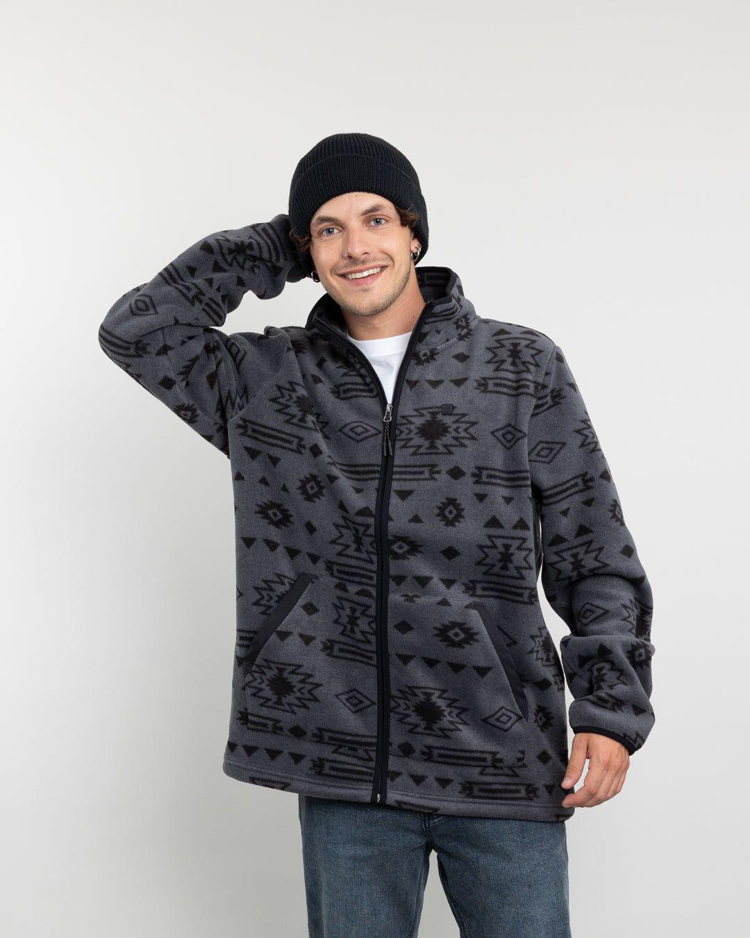 Polerón Hombre Polar micropolar Rustico sin gorro Polemic-4