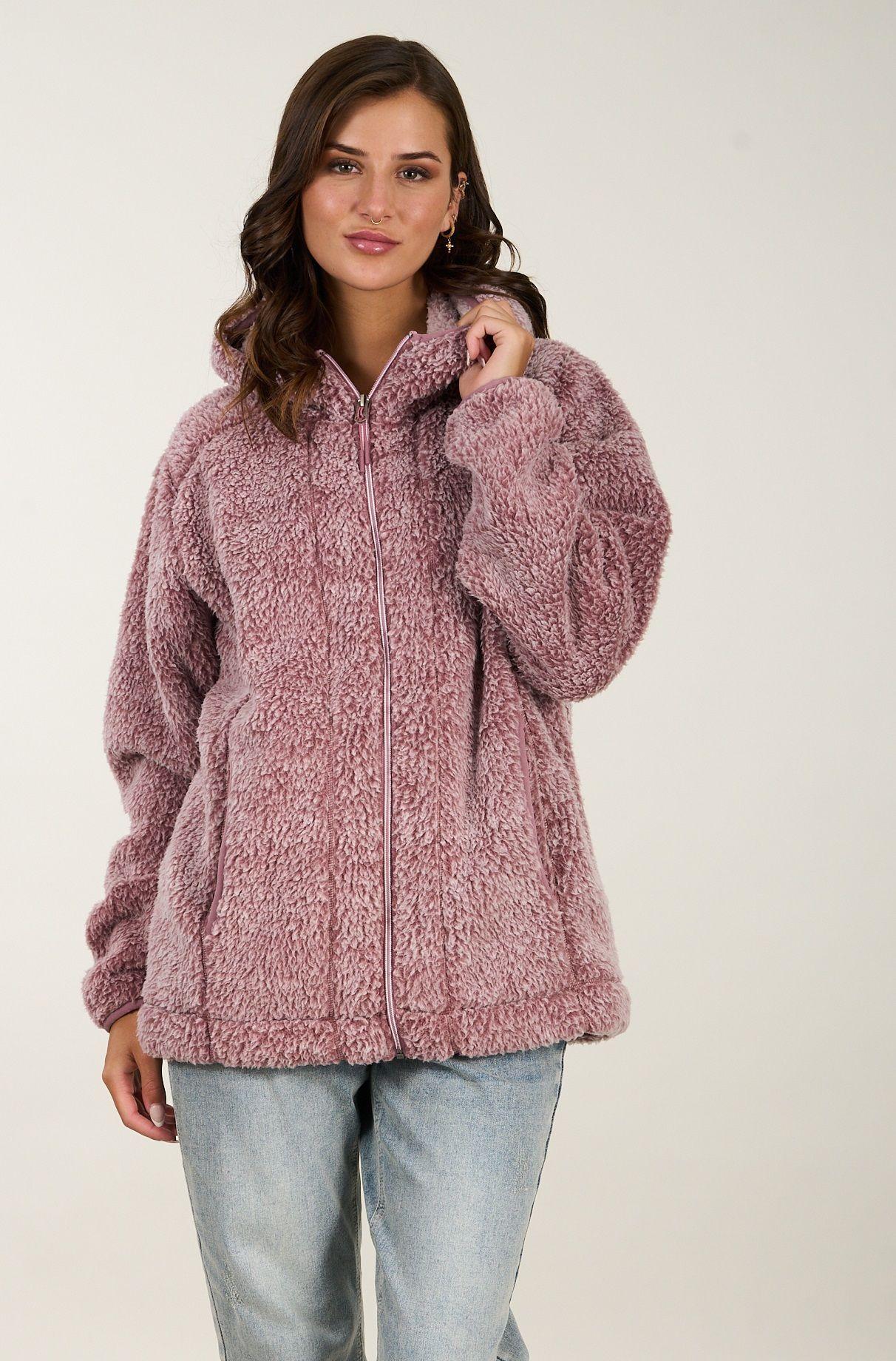 Poleron Sherpa Snow Print Full zipper Polemic-0