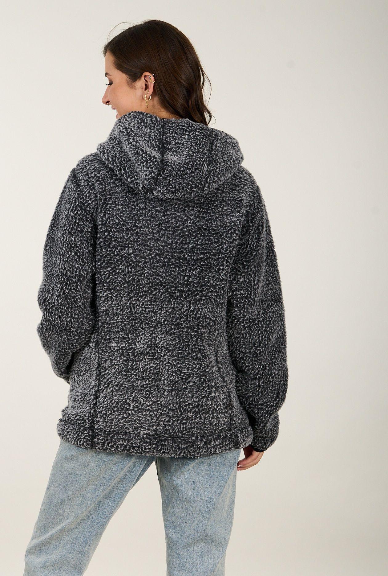 Poleron Sherpa Snow Print Full zipper Polemic-3