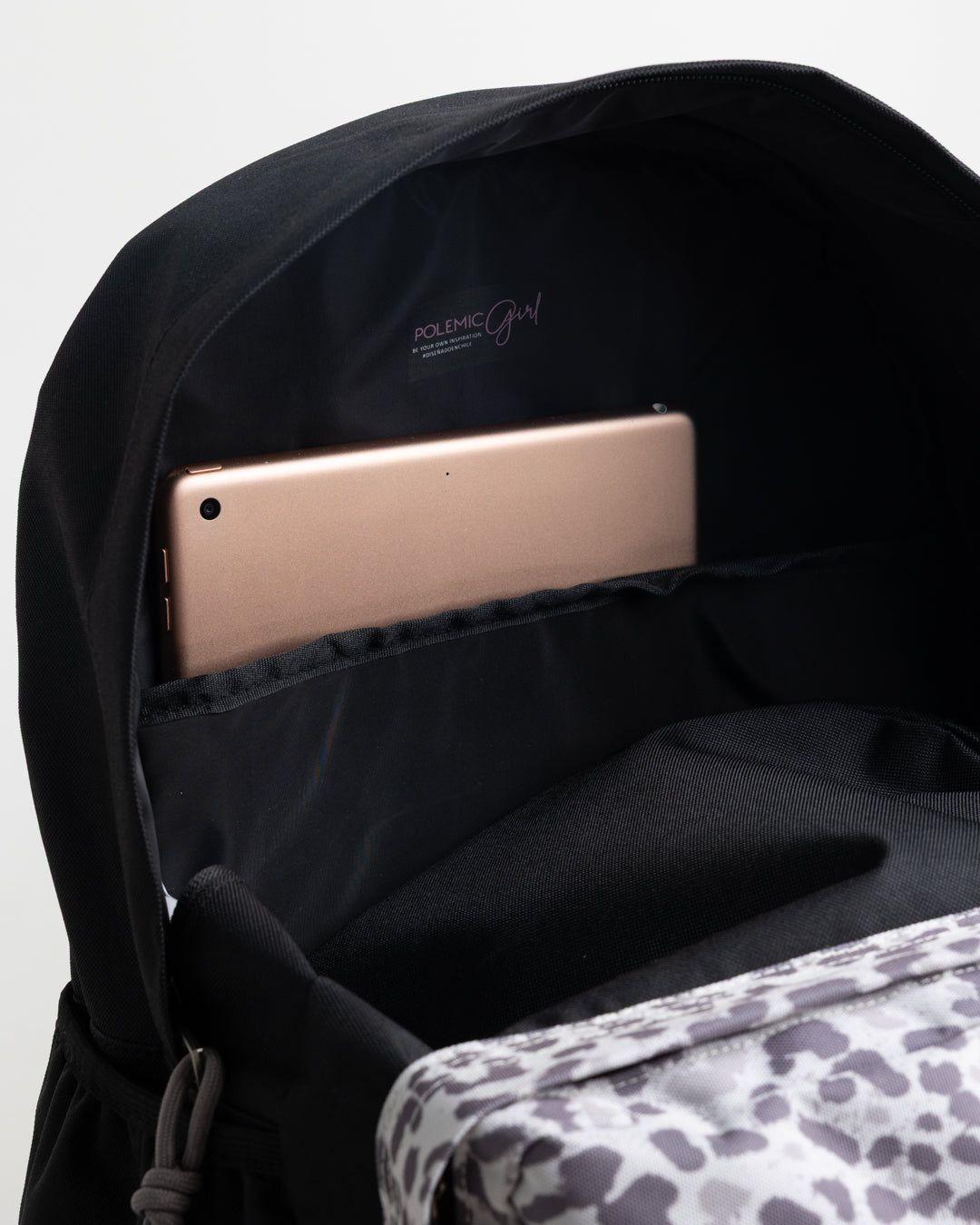Mochila Básica Animal Print negro 22L Polemic-3