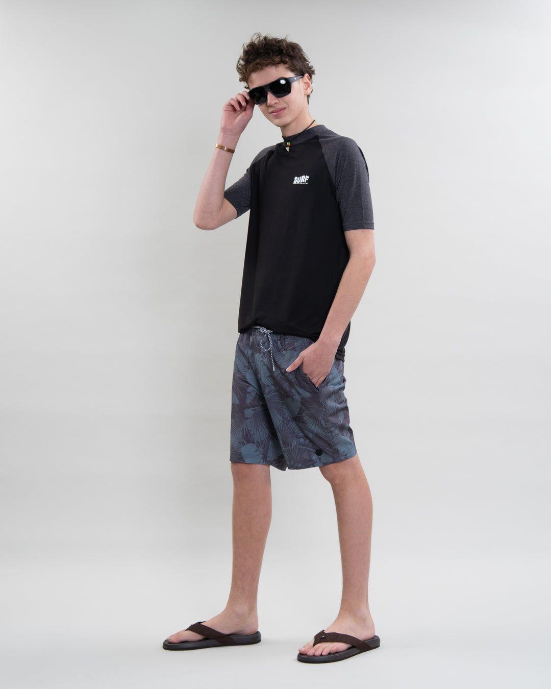 Traje de baño Juvenil pretina elasticada Castor Gris Polemic-1