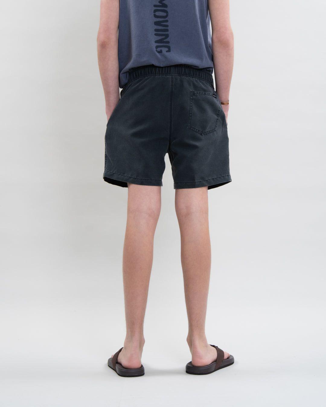 Traje de baño Juvenil pretina elasticada Solid Polemic-3