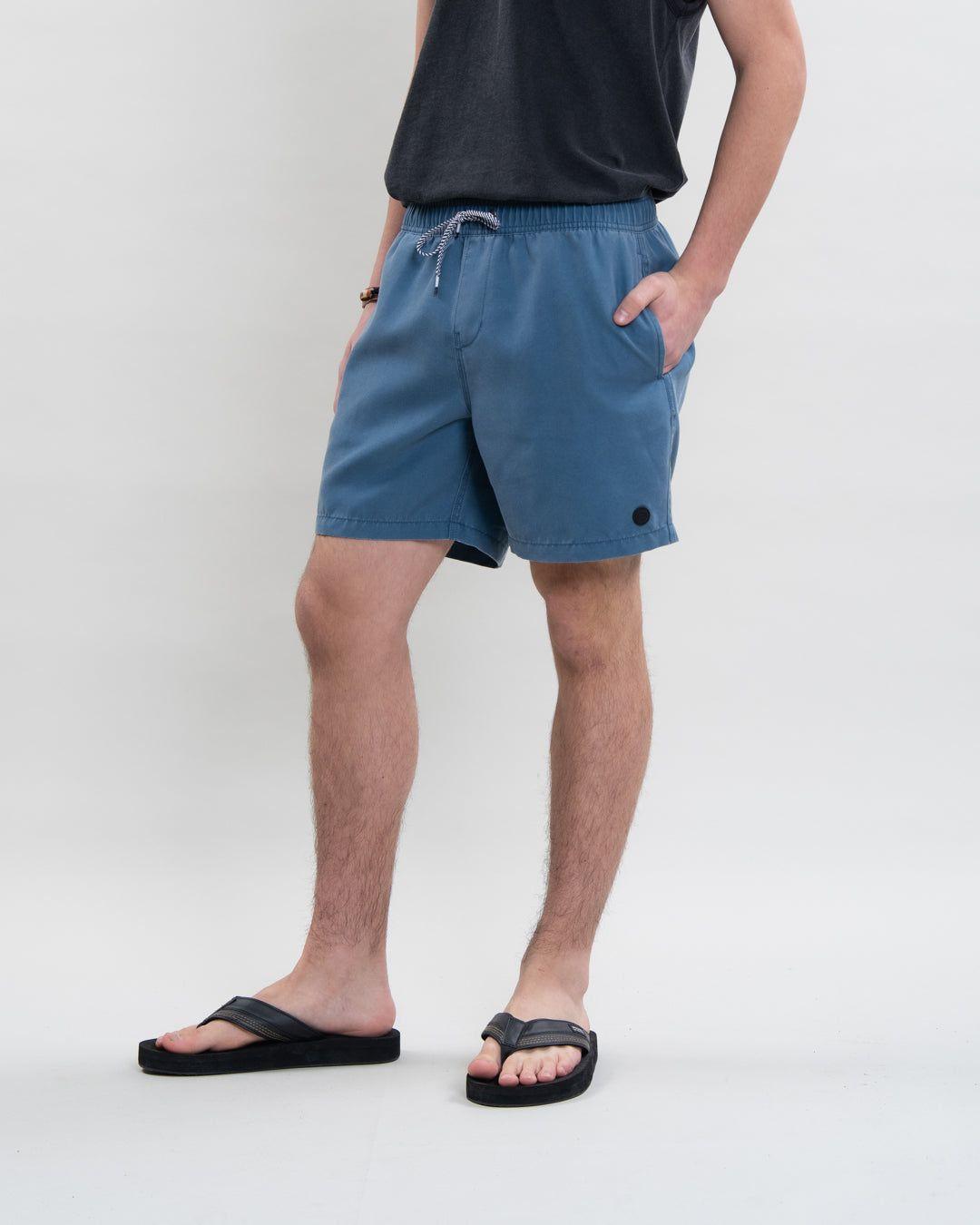 Traje de baño Juvenil pretina elasticada Solid Polemic-0