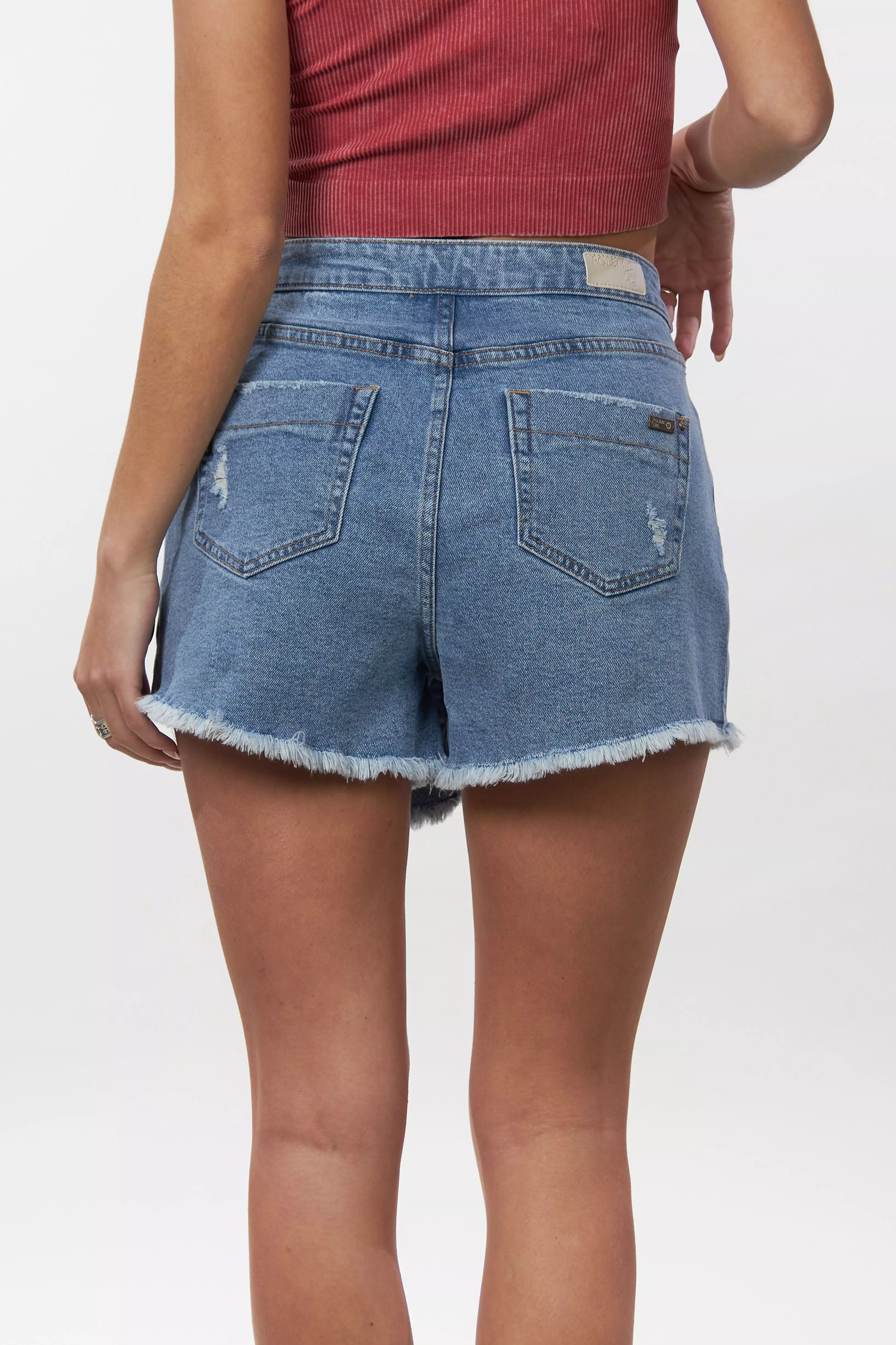 Falda short denim Celeste Polemic-1