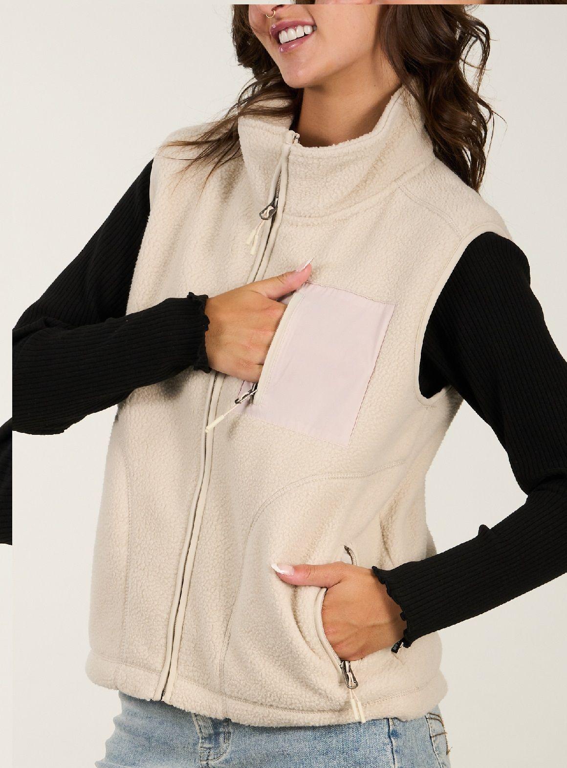 Poleron Sin Mangas Vest Look Sherpa Polemic-2