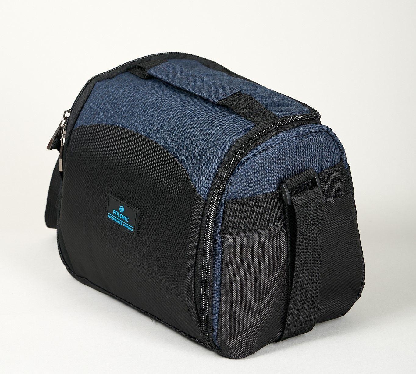 Lonchera Termica 6.5 L Bolso Termico Classic negro azul - Polemic-0