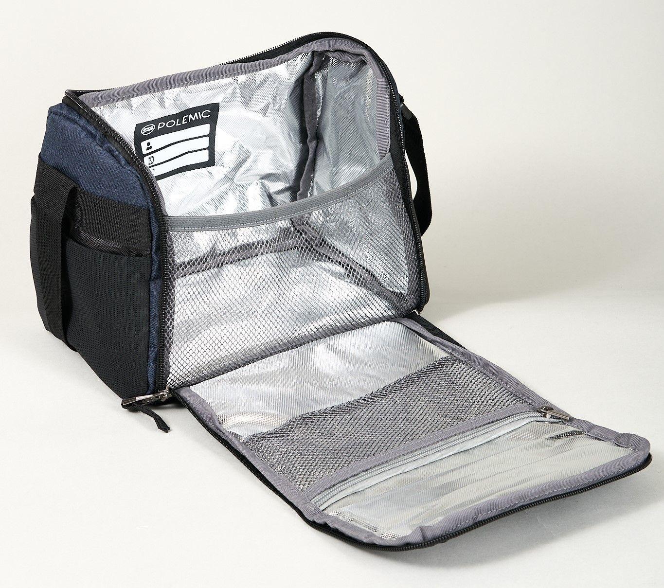 Lonchera Termica 6.5 L Bolso Termico Classic negro azul - Polemic-1