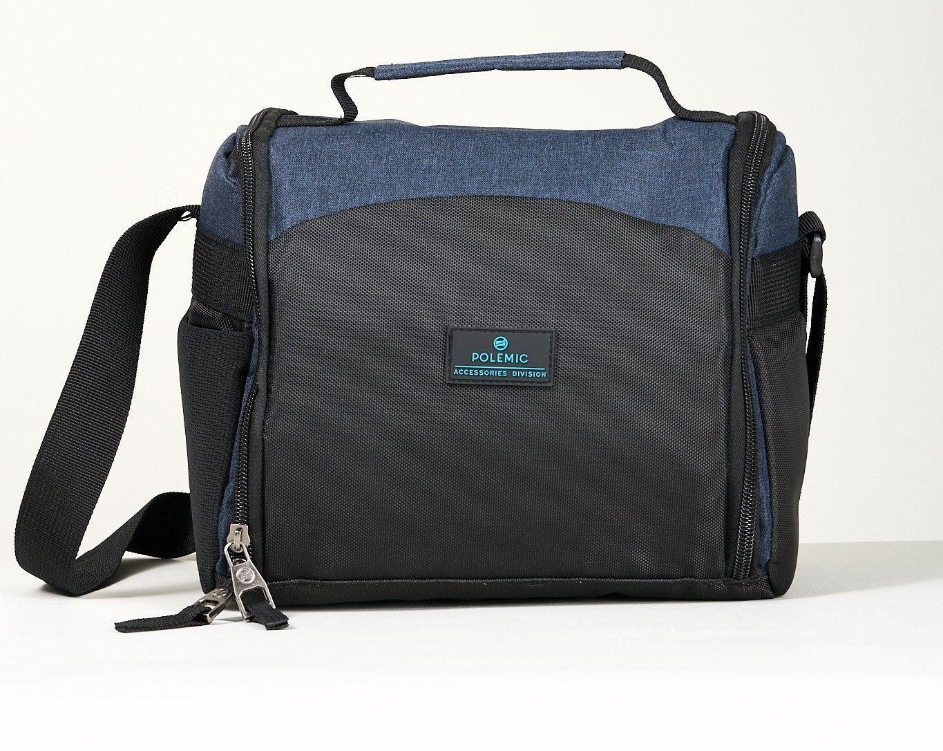 Lonchera Termica 6.5 L Bolso Termico Classic negro azul - Polemic-2