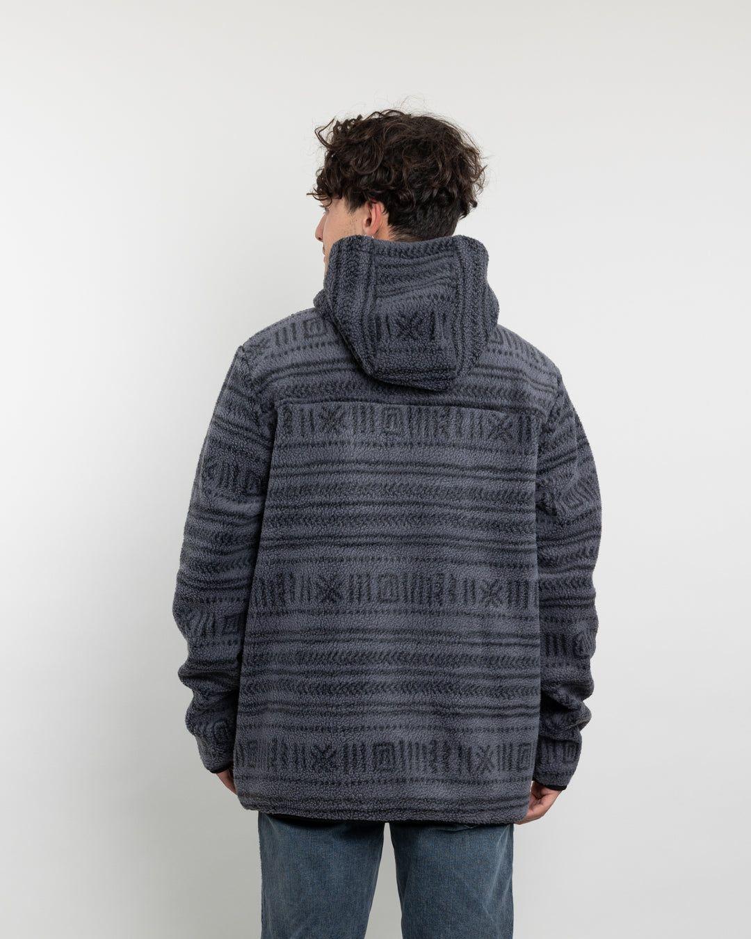 Polerón Hombre Mini Sherpa Full estampado con gorro Polemic-2