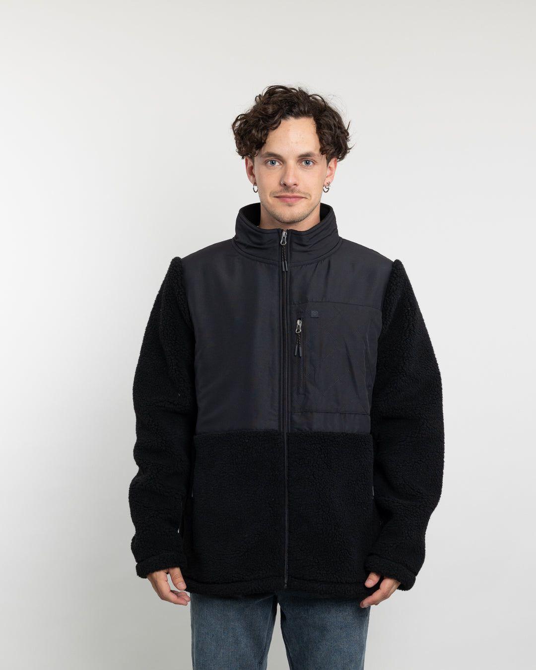 Polerón Hombre Polar Sherpa forrado bonded color liso Polemic-2