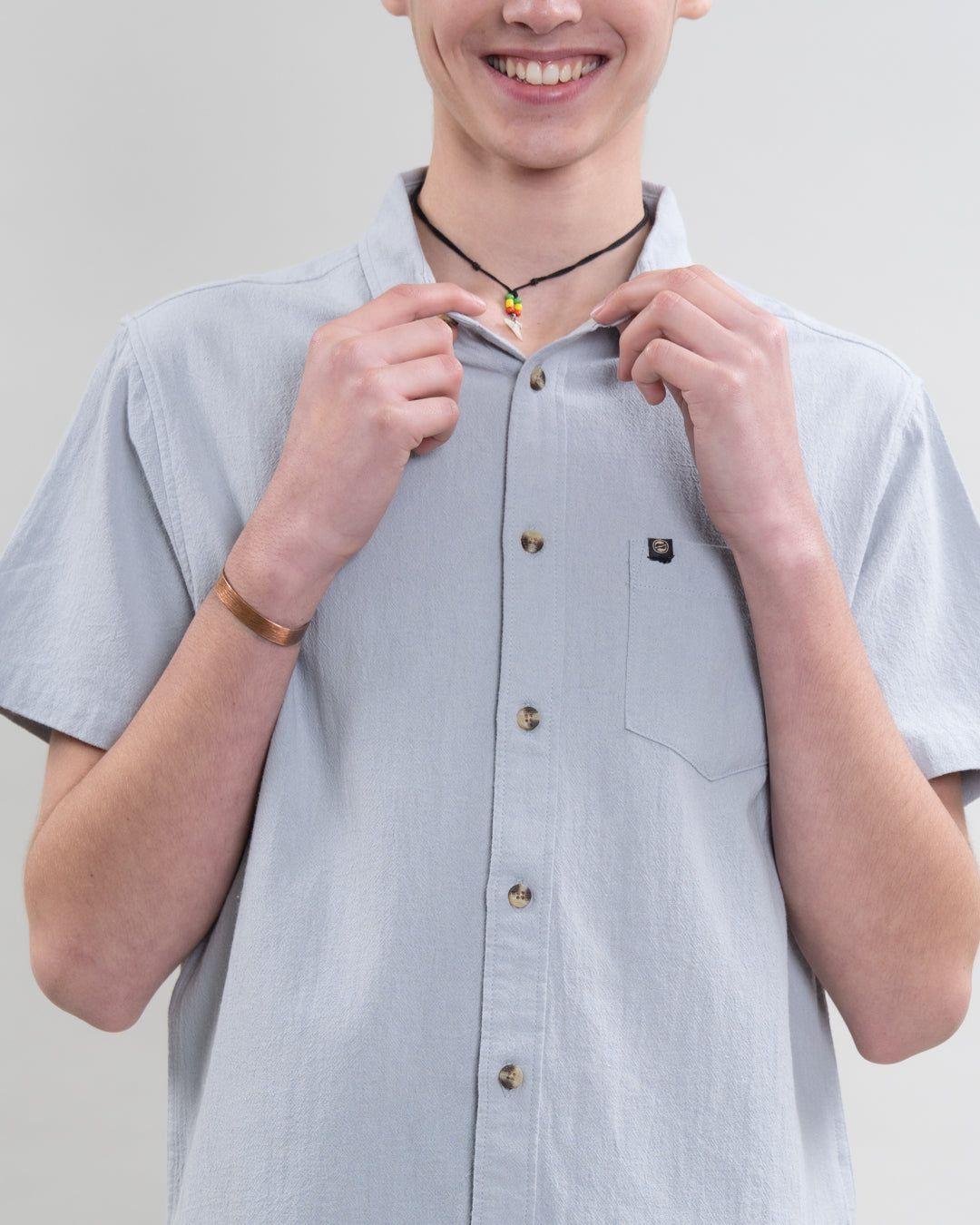 Camisa manga corta bolsillo Algodón YV5388 Polemic-3