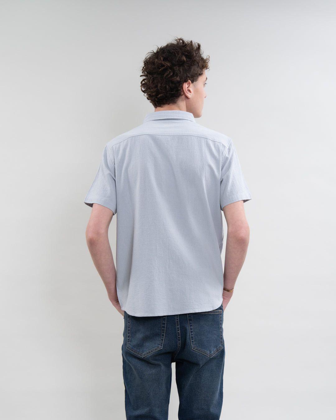 Camisa manga corta bolsillo Algodón YV5388 Polemic-4
