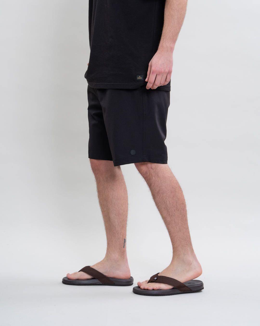 Traje de baño pretina elasticada Castor Negro Polemic-2