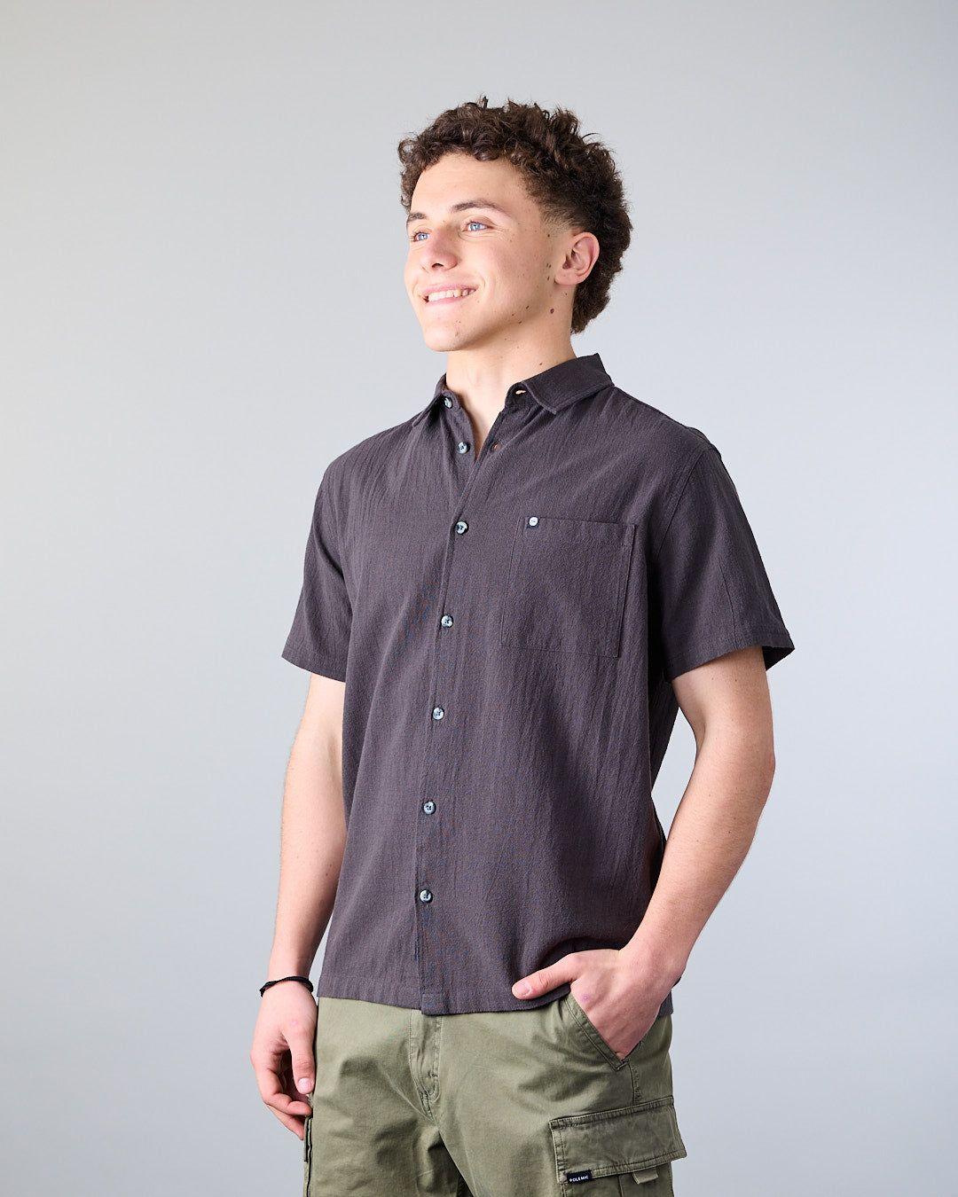 Camisa manga corta Junior Algodón con textura XV5382 Polemic-3