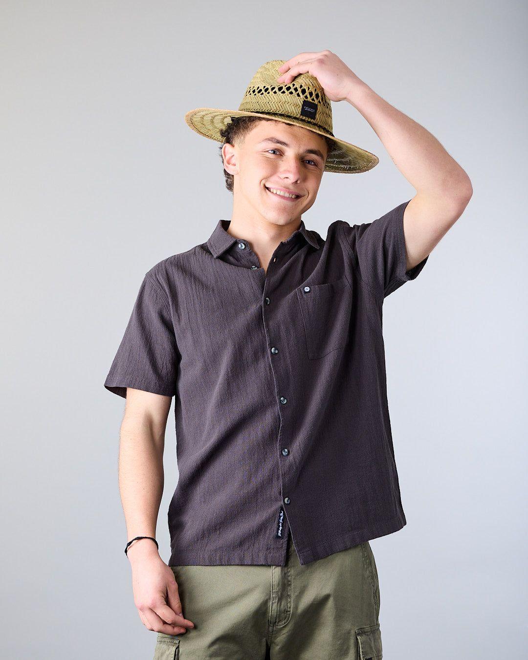 Camisa manga corta Junior Algodón con textura XV5382 Polemic-5