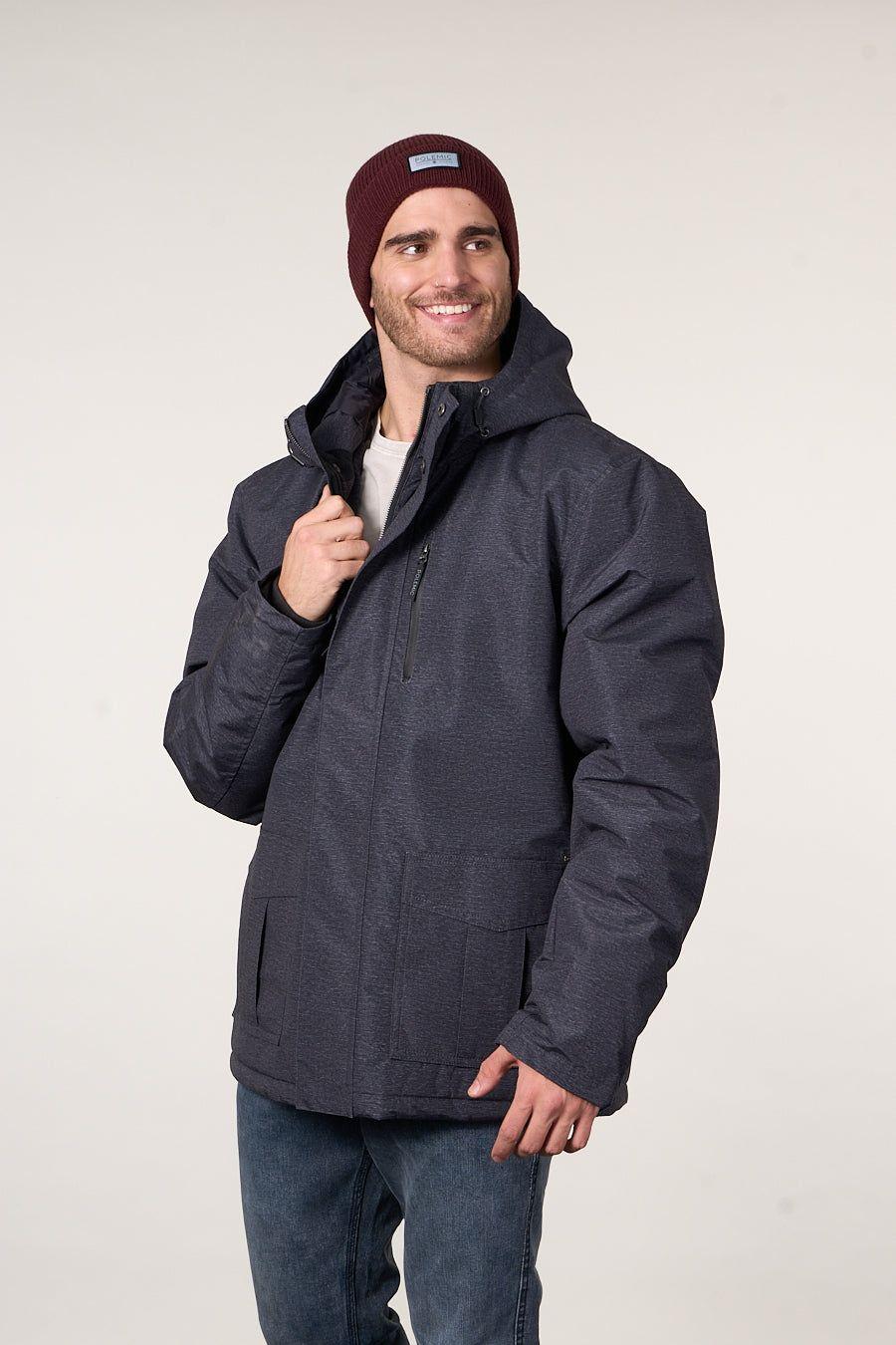 Parka Waterproof Standar Fit Negro wi9701 Polemic-2