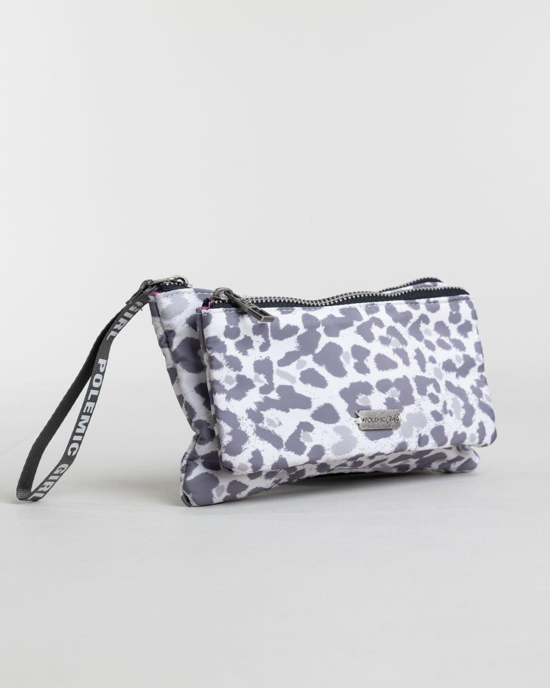 Billetera mujer doble cierre Gris Print XW0301-4