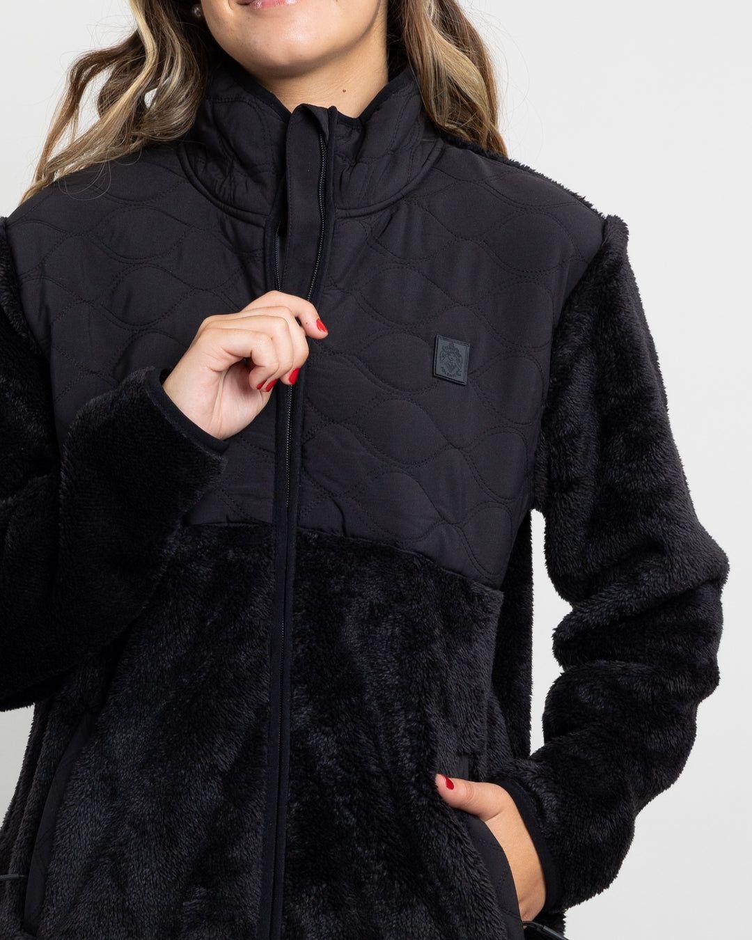 Poleron mujer Polar Acolchado Shaggy Bonded Polemic-3