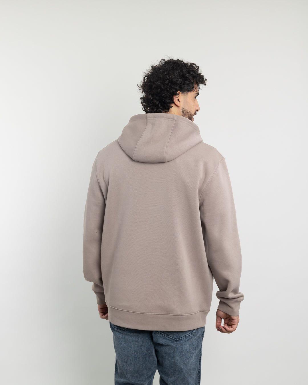 Poleron con cierre y gorro Invierno Beige POLEMIC-2