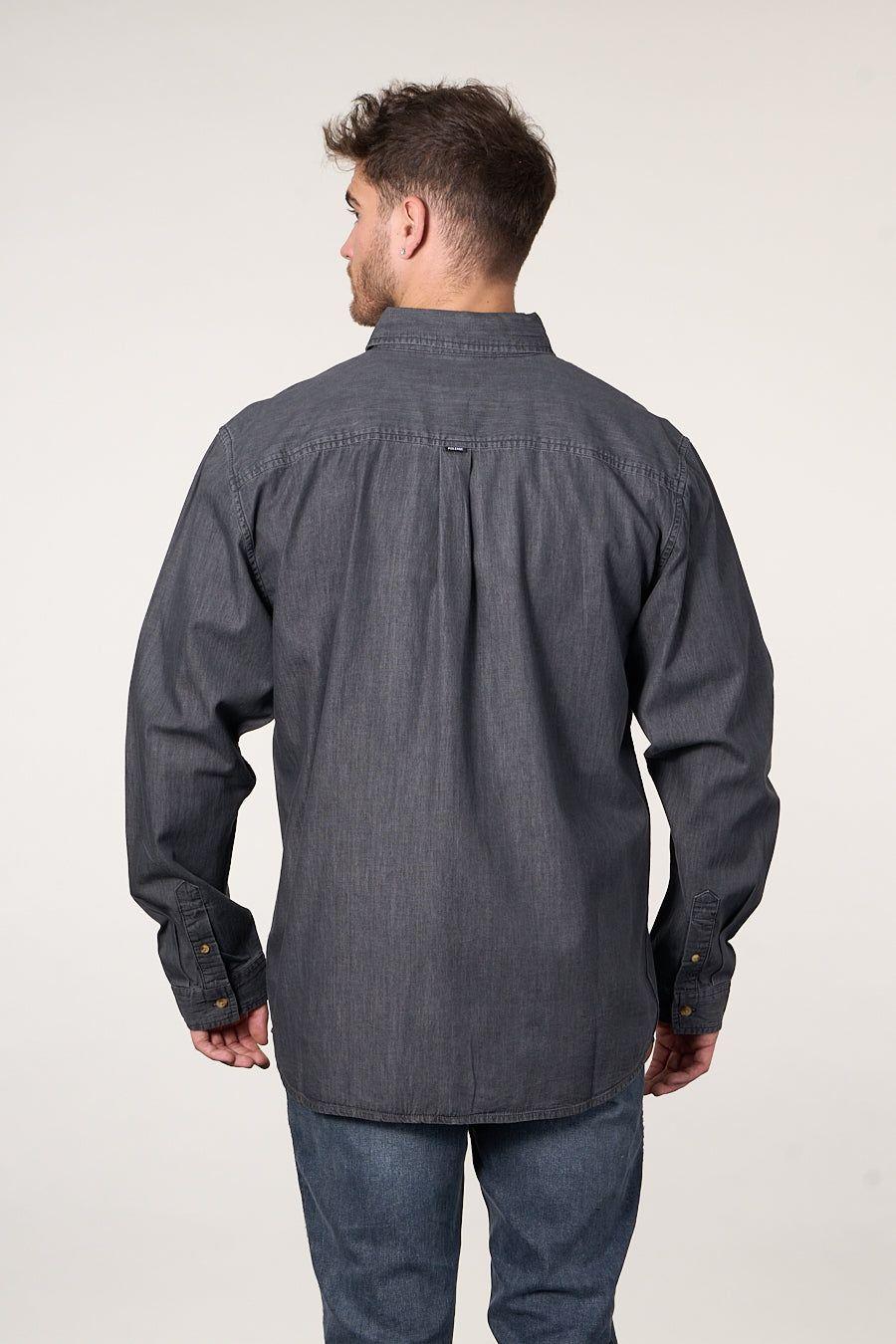 Camisa manga Larga Denim procesada wi5704 Polemic-4
