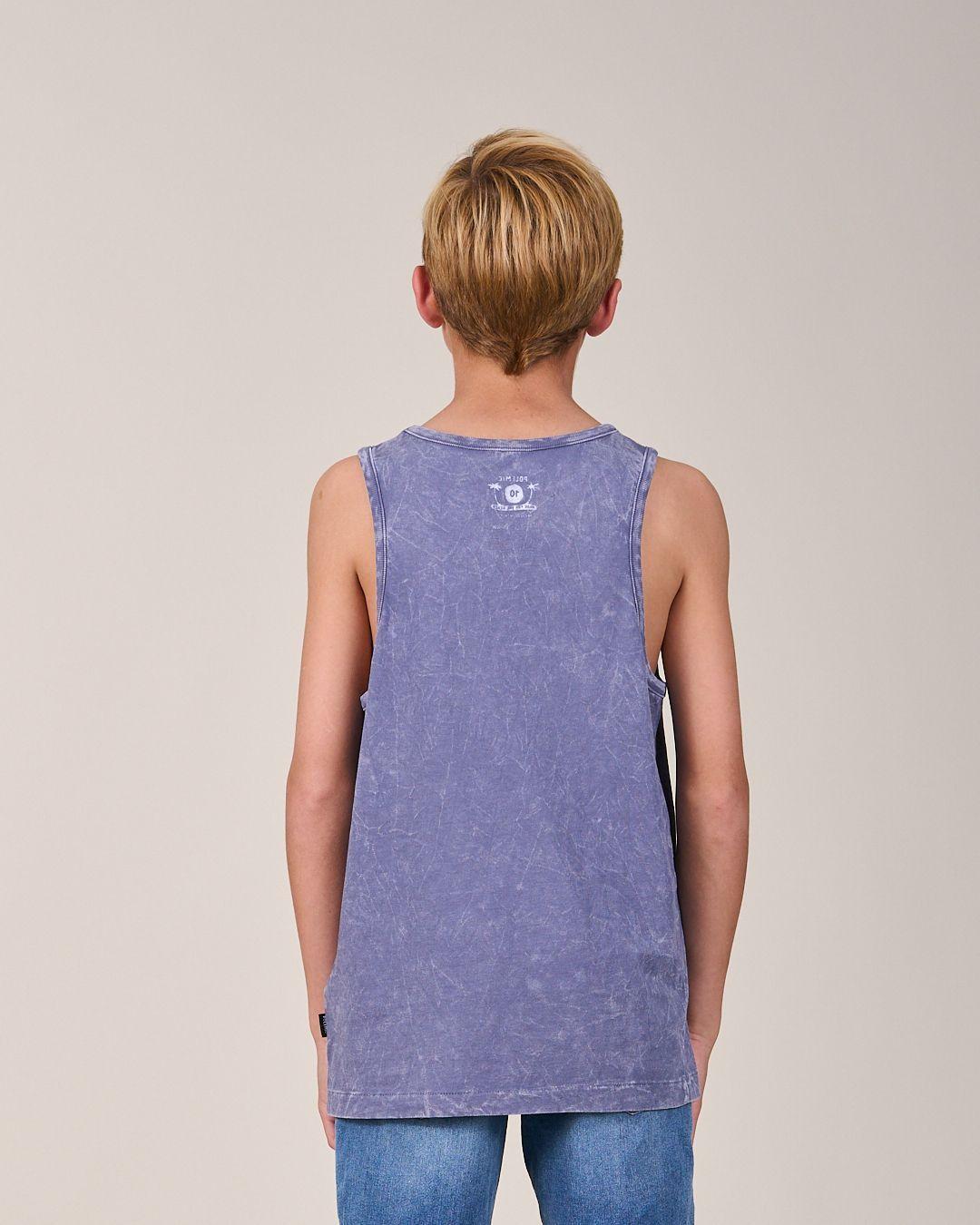 Polera Musculosa procesada Classic 1196 niño Polemic-4