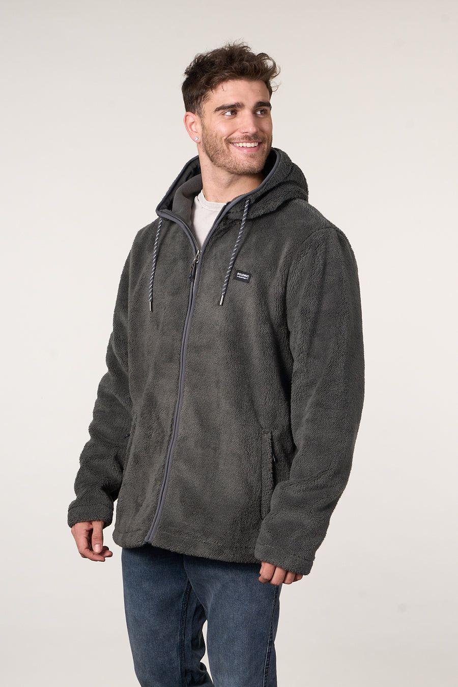 Poleron Bonded Shaggy con gorro Classic 8701 Polemic-3