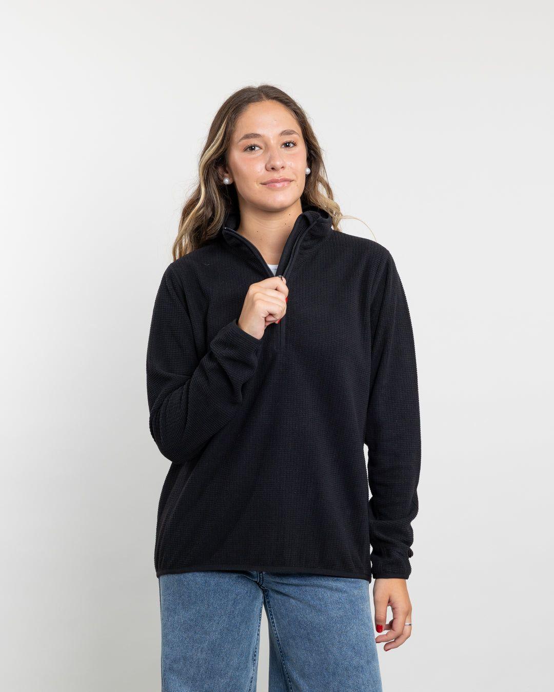 Poleron mujer polar Fantasia medio cierre  Polemic-0