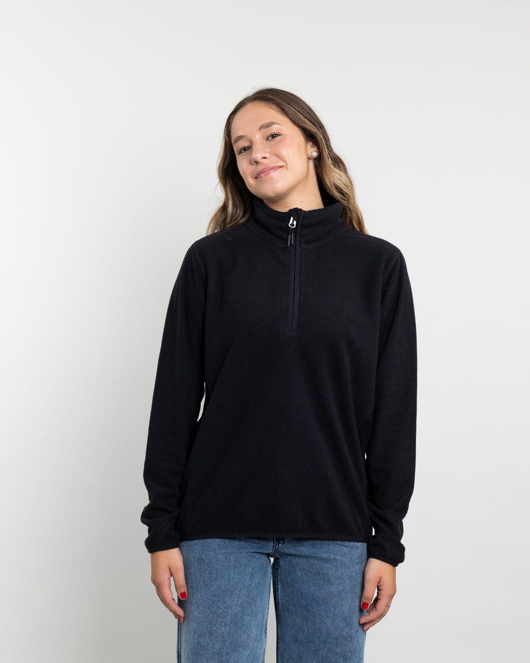 Poleron mujer polar Fantasia medio cierre  Polemic-1