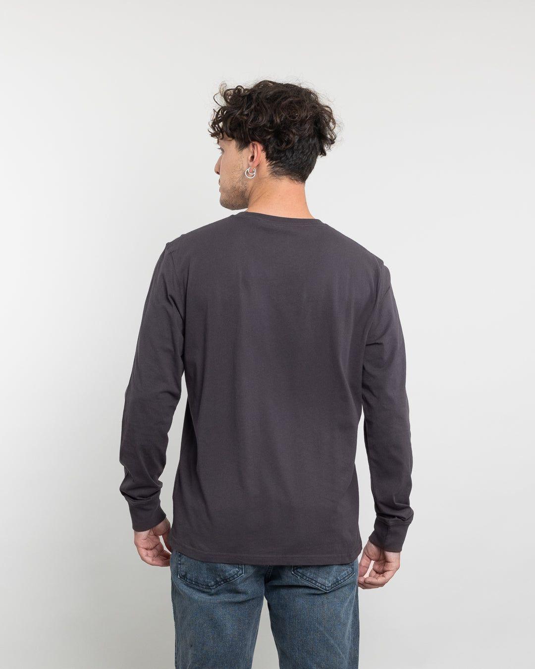 Polera manga larga hombre algodón clasico Polemic-2