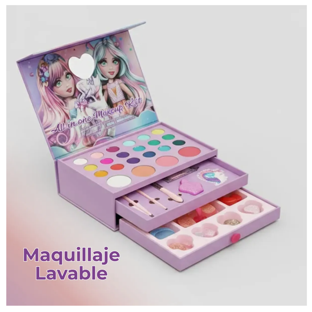 Set Maquillaje Niñas All In One 42 Piezas -5
