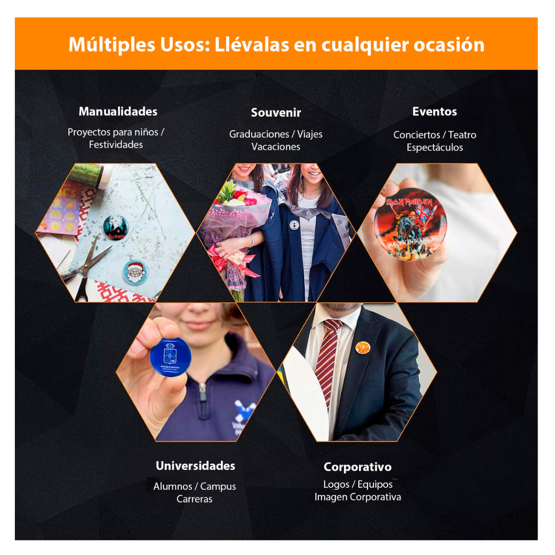 Maquina Prensa De Chapitas Con Matriz 58mm Con 100 Chapitas-4