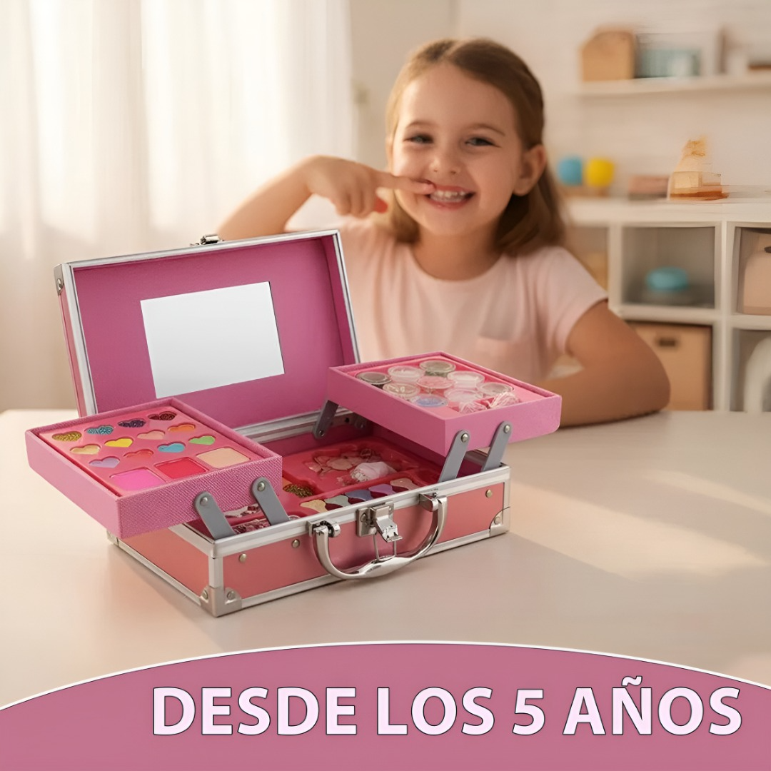 Set De Maquillaje Para Ñiñas Infantil De Unicornio De 37 Pcs-2