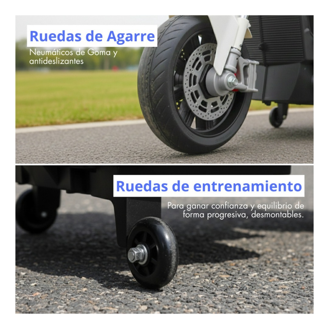 Auto Moto Electrica Montable Niños Policia Con Luz Led Iplay-4