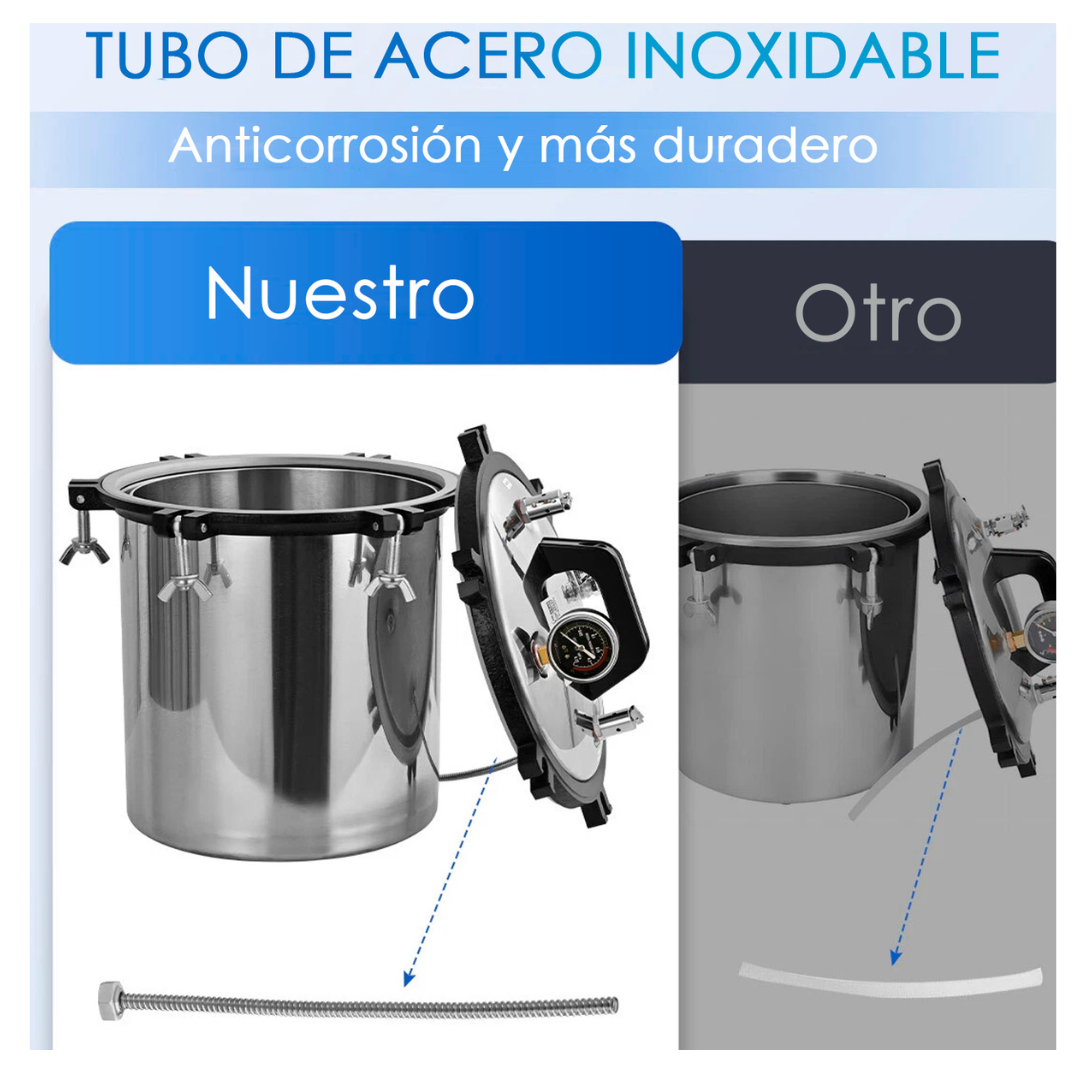Esterilizador Autoclave Vertical Acero Inox Grado Medico-3