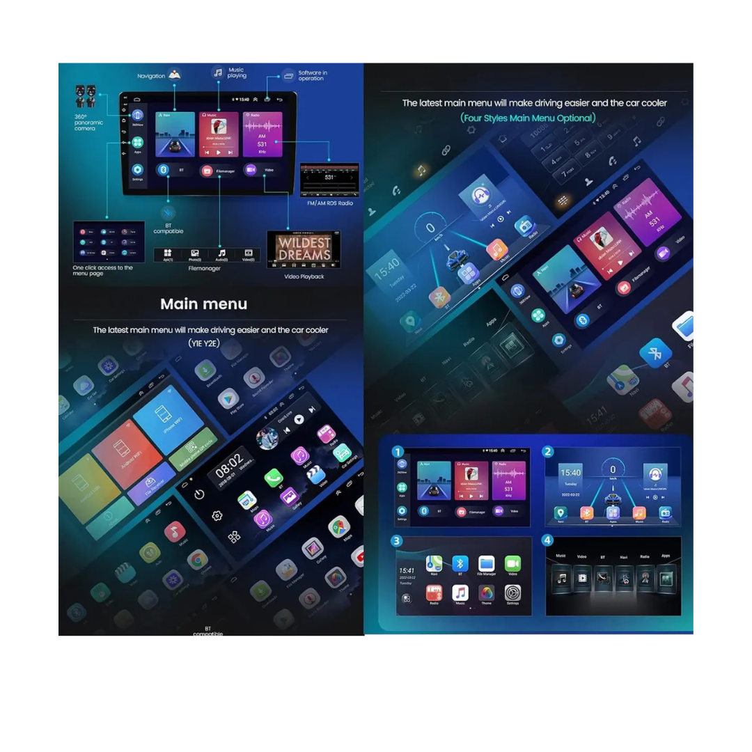 Radio Pantalla Auto Tactil 10.2 Pulgadas Tv Android 11.0 32gb Gps 2gb De Ram Wifi Dual Band 2.4 Y 5g-3