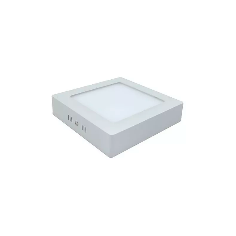 Pack 5 Foco Sobrepuesto Cuadrado 18w Luz Calido Panel Led Plafon-1