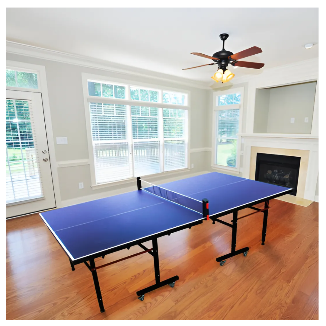 Mesa Profesional Ping Pong 274x152x76cm Madera Red Azul-6