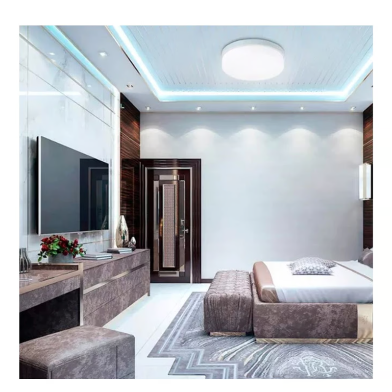 Foco Sin Bordes Led Techo Plafon Sobrepuesto De 24w Luz Fria-1