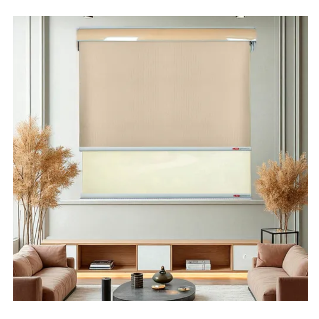 Cortina Roller Blackout Doble Visillo Cenefa 100x200-6