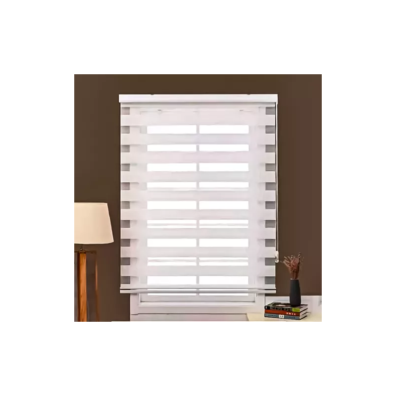 Cortina Roller Duo Zebra Día Y Noche 150 X 200 Blanco-1