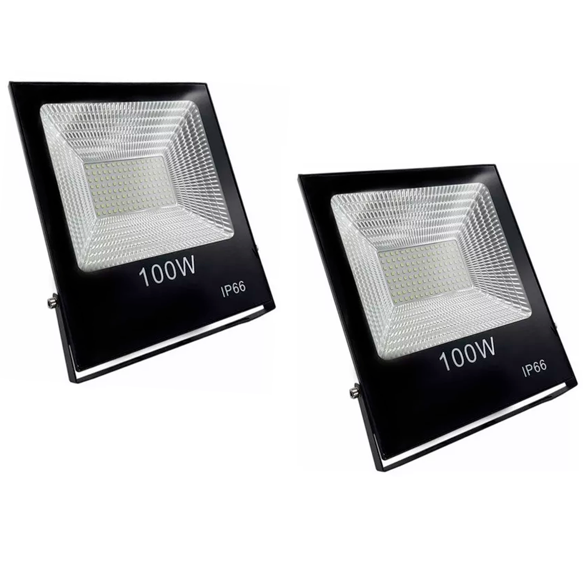 Pack de 2 Foco Reflector Led 100w Reales Ip66 Exterior-0