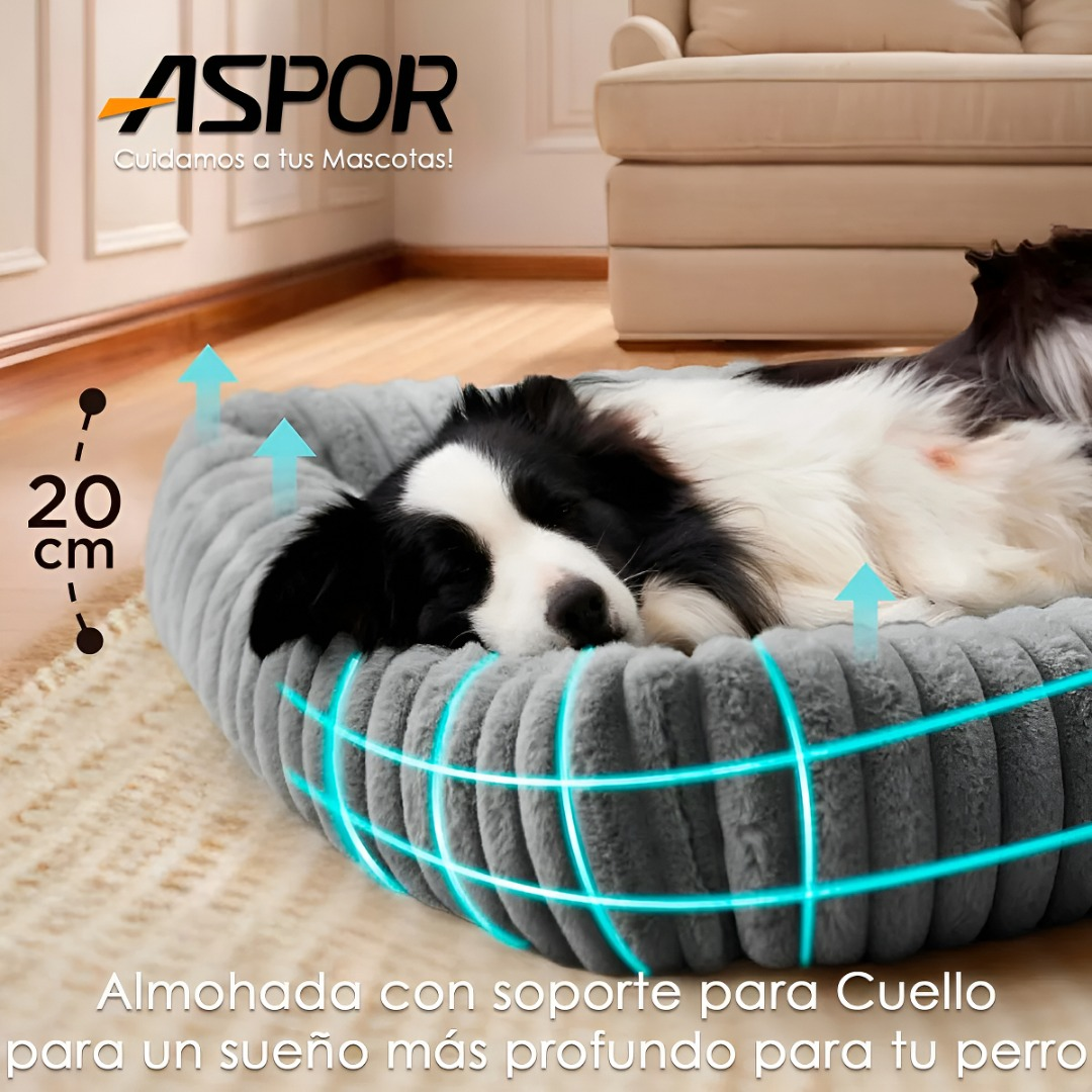 Cama Para Perro Lavable Antideslizante Y Tela Pola 106x76cm-2