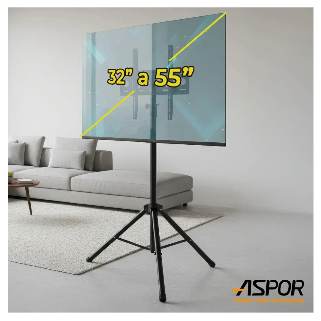 Base Trípode Pedestal Tv 32 A 55 Pulgadas Giratorio 360°-2