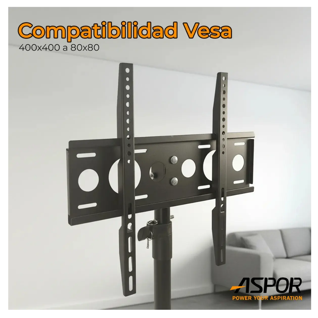 Base Trípode Pedestal Tv 32 A 55 Pulgadas Giratorio 360°-4