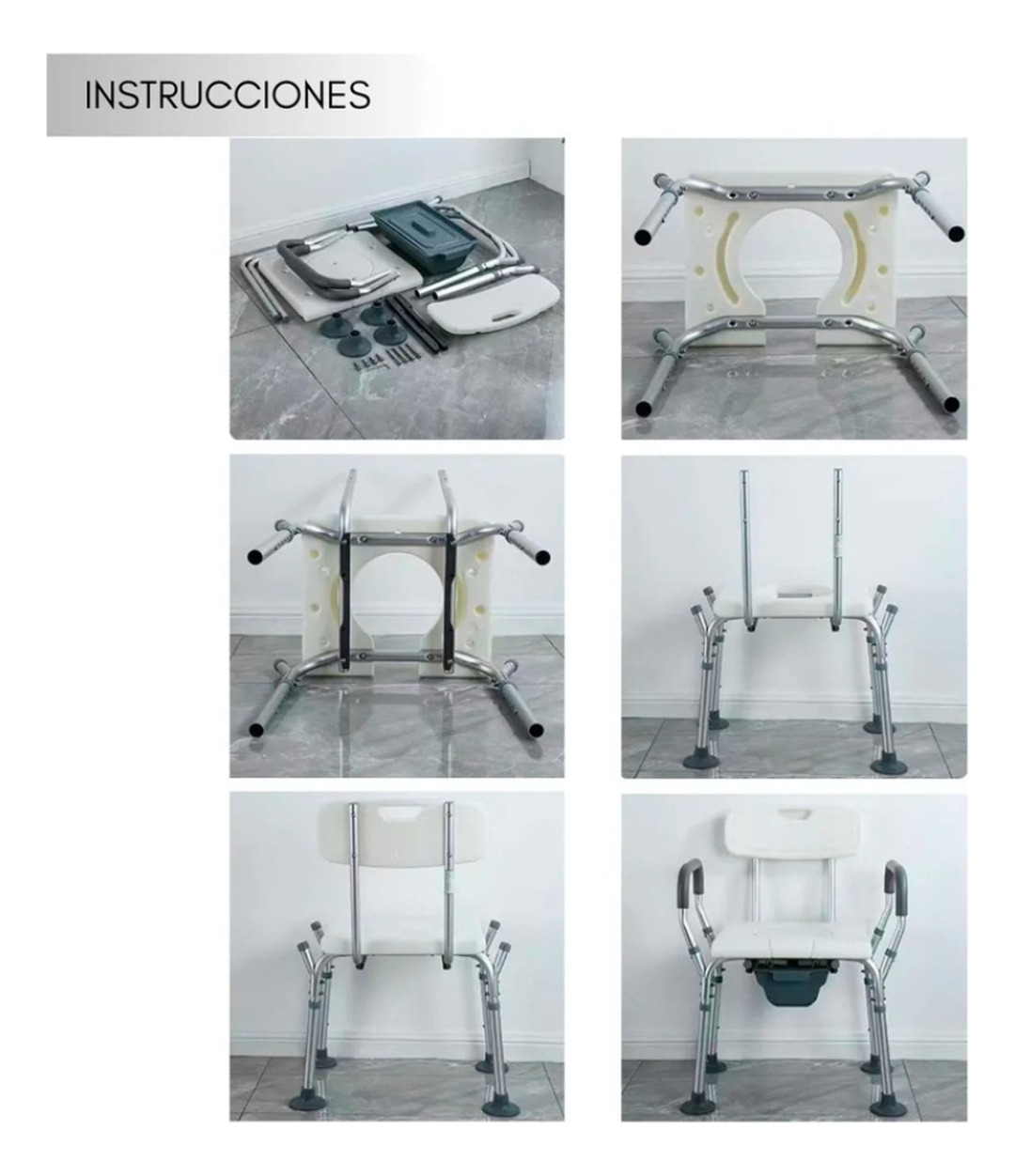 Silla Baño Con Inodoro Incorporado 150gk Resistente-2