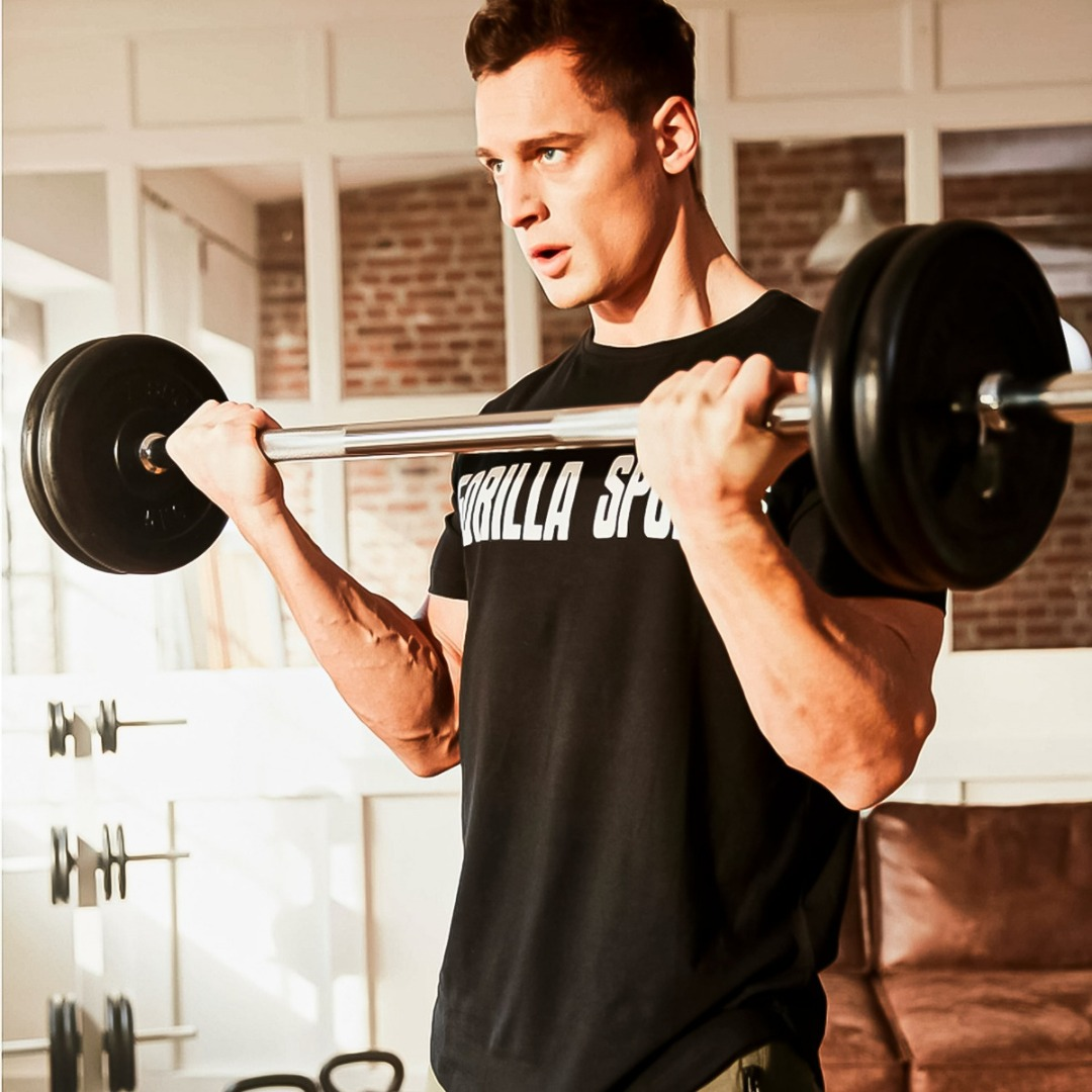 Barra Preolimpica 120cm Recta Cromada Gimnasio Fitness 4.5kg-5