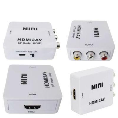Convertidor Hdmi A Rca Av Adaptador Full Hd 1080p Y 720p-0