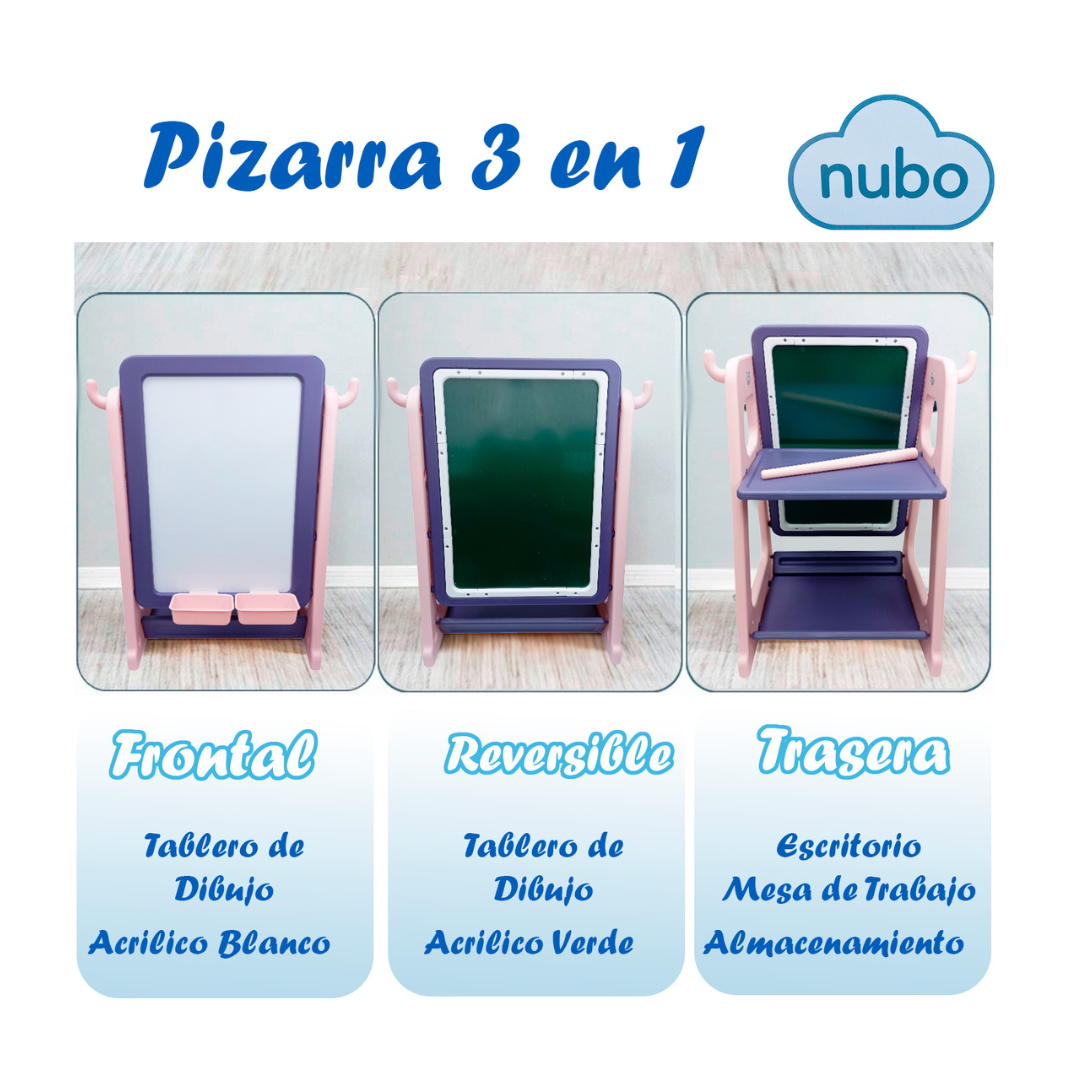 Pizarra Dibujo Para Niños Y Mesa De Trabajo 4 Niveles -4