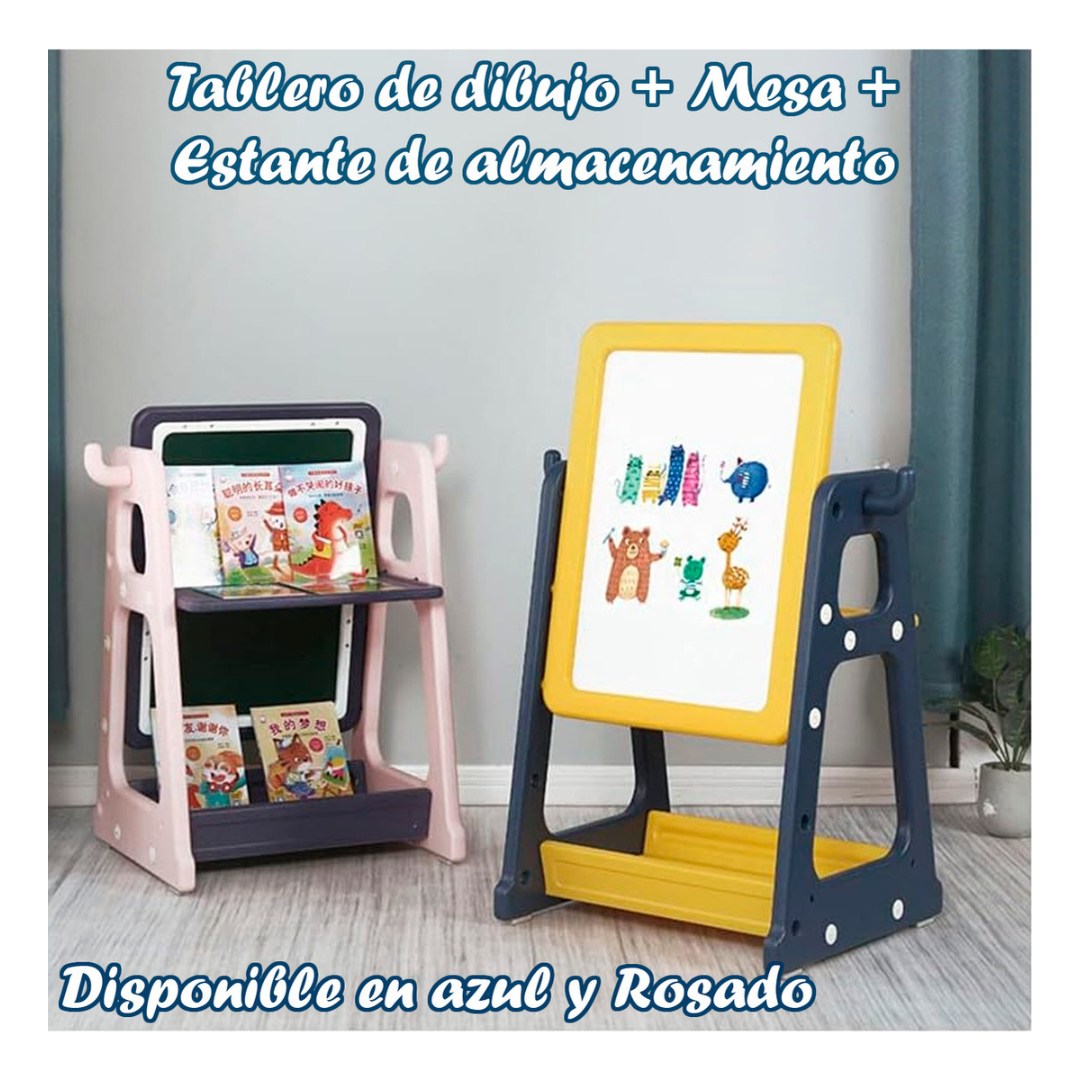 Pizarra Dibujo Para Niños Y Mesa De Trabajo 4 Niveles -5
