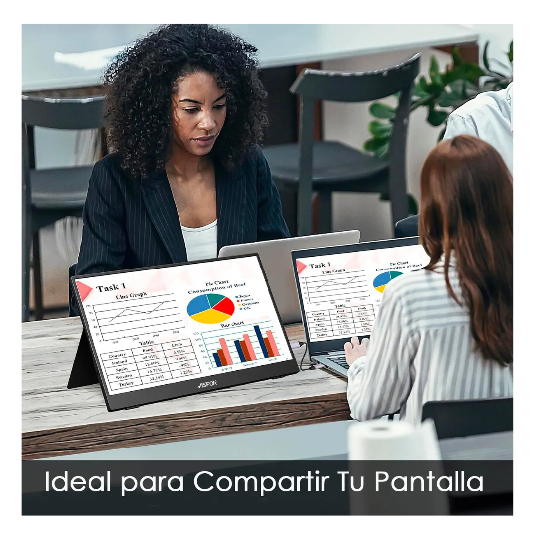 Monitor Portatil  Con Pantalla De 15.6 Pulgadas 60hz Full Hd-5